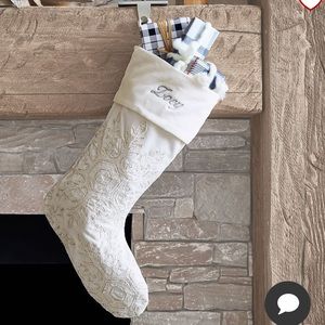 Potterybarn holiday embellished velvet stocking